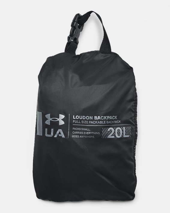UA Loudon Packable Backpack in Black image number 3